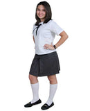 Blusa Blanca Moño Negro Secundaria